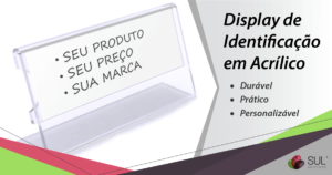 Display de preço e identificação porta etiquetas
